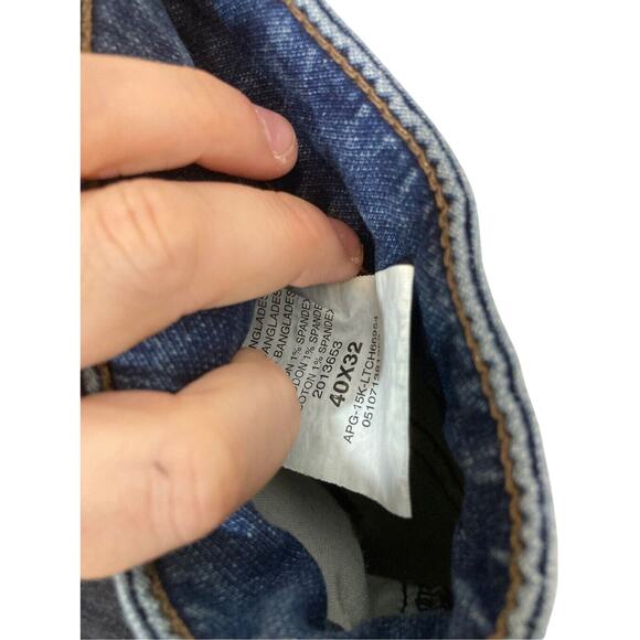 L342 Men's Lees Modern Casual Straight Leg Bootcut Jeans 40x32L - Picture 3 of 5